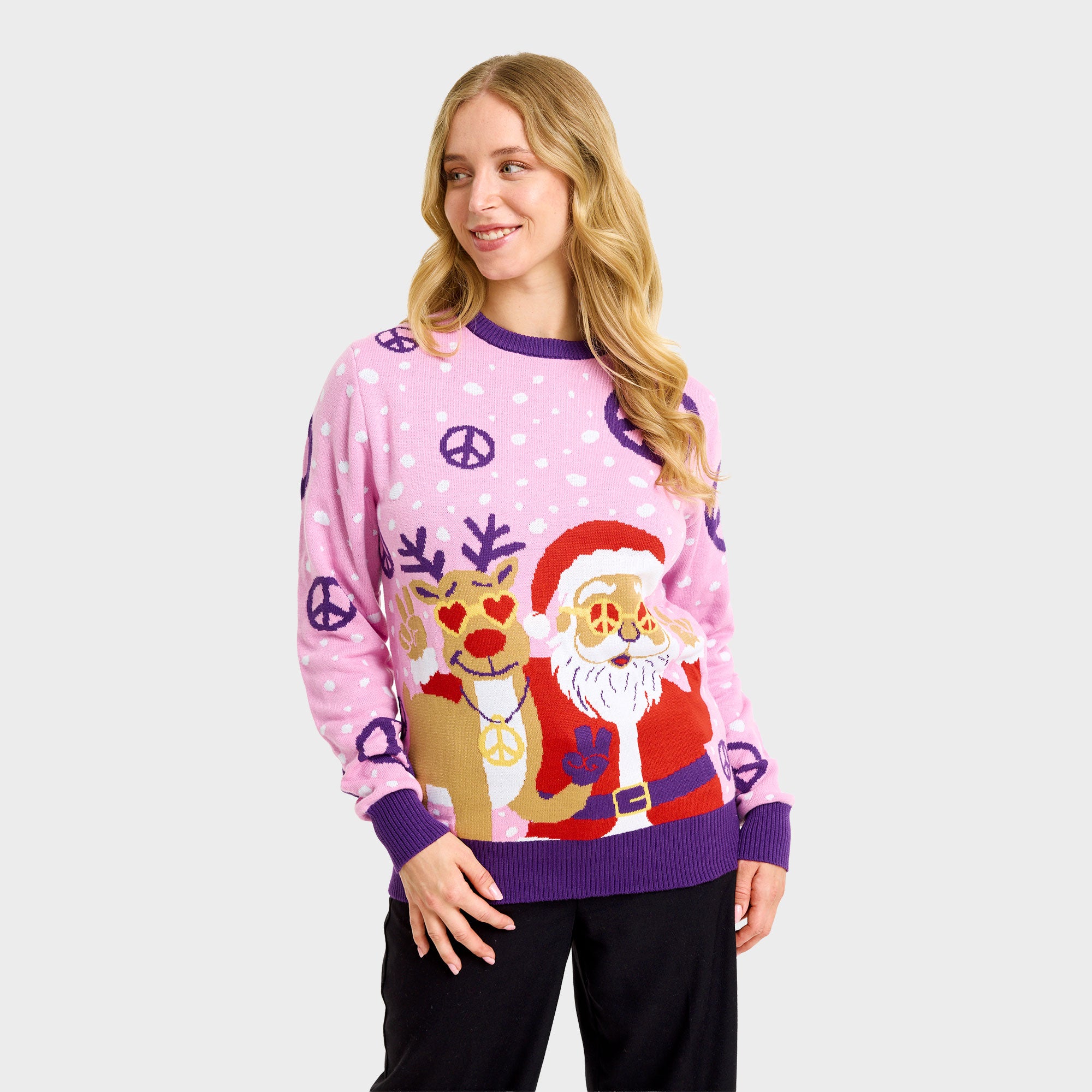 Hippie julesweater - Dame